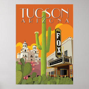28"x20" Fox Theater - Tucson, Arizona Poster