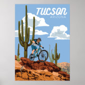 28"x20" Mountain Bike - Tucson, Arizona Poster (Vorne)