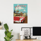 28"x20" Retro Motel Signs - Tucson, Arizona Poster (Heimbüro)