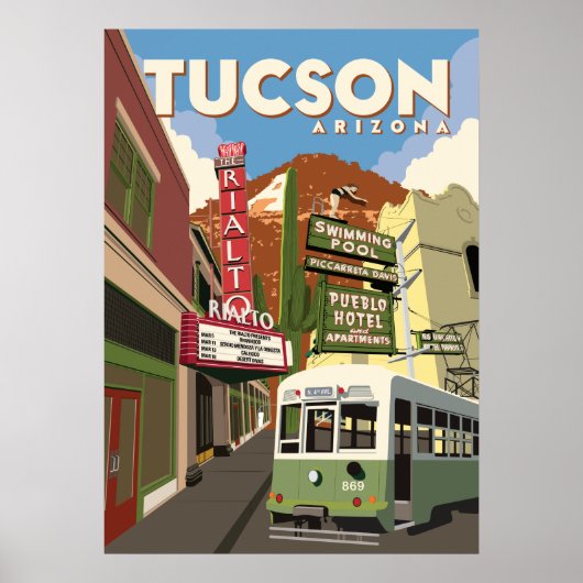 28"x20" Rialto Theater - Tucson, Arizona Poster (Vorne)