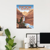 28"x20 Seven Falls - Tucson, Arizona Poster (Heimbüro)