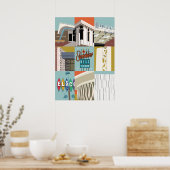 28"x20" Sonnenscheinbahn - Tucson, Arizona Poster (Küche)