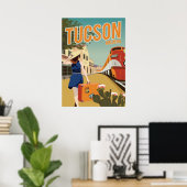 28"x20" Zugdepot - Tucson, Arizona Poster (Heimbüro)
