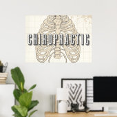 28" x 20", Chiropractic Vintage Poster (Heimbüro)