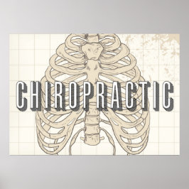 28" x 20", Chiropractic Vintage Poster