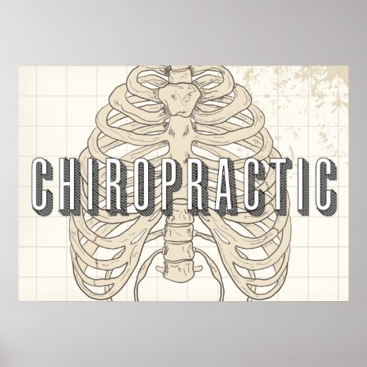 28" x 20", Chiropractic Vintage Poster (Vorne)