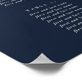 28x20" 15 Tabellen mit 8 Sitzen Chart Poster (Ecke)