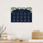 28x20" 15 Tabellen mit 8 Sitzen Chart Poster (Küche)