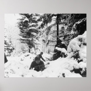 290. amerikanisches Regiment in der Schlacht der B Poster