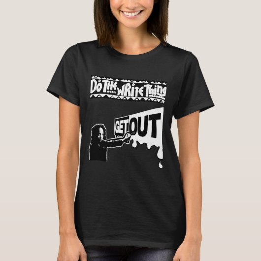291 Aufkleber raus T-Shirt (Vorderseite)