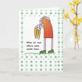 2959 Upside Down Encouragement Karte (Gelbe Blume)