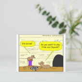 295 Cartoon Postkarte (Stehend Vorderseite)