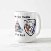 295th Militärpolizei-Firmenseneca-Armee-Depot Kaffeetasse (VorderseiteRechts)