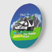 2970RL Grand Design Happy Place Große Wanduhr (Winkel)