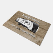 297. Großer Design-Trailer Brown Fußmatte (Schrägansicht)