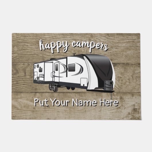 297. Großer Design-Trailer Brown Fußmatte (Vorderseite)