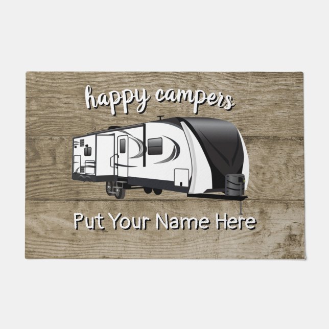 297. Großer Design-Trailer Brown Fußmatte (Vorderseite)