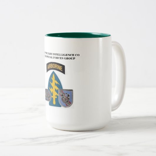 297TH HEERESNACHRICHTENDIENST-FIRMENTasse Zweifarbige Tasse (VorderseiteRechts)