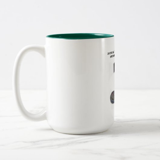 297TH HEERESNACHRICHTENDIENST-FIRMENTasse Zweifarbige Tasse (Links)