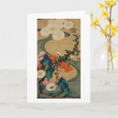 29. 菊花流水図, 若冲 Chrysantheme u. Strom, Jakuchū Karte (Gelbe Blume)