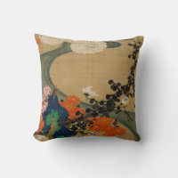 29. 菊花流水図, 若冲 Chrysantheme u. Strom, Jakuchū