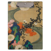 29. 菊 花 流 図, 若 Chrysanthemum & Stream, Jakuchū Klemmbrett (Vorderseite)