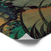 29. 菊 花 流 図, 若 Chrysanthemum & Stream, Jakuchū Poster (Ecke)