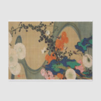 29. 菊 花 流 図, 若 Chrysanthemum & Stream, Jakuchū