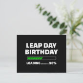 29.02.Geburtstag 50% Ladungstag Postkarte (Stehend Vorderseite)