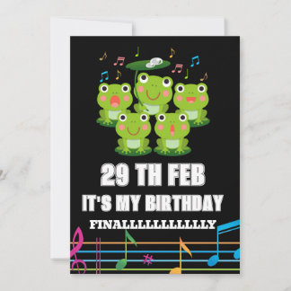 29.02.Leap Day , es ist mein Geburtstagspreisjahr  Einladung