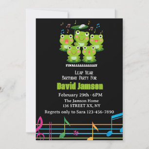 29.02.Leap Day , es ist mein Geburtstagspreisjahr  Einladung