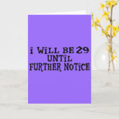 29 bis auf Weiteres Karte (Gelbe Blume)
