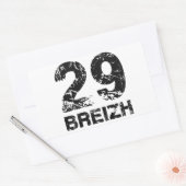29 Breizh Rechteckiger Aufkleber (Umschlag)