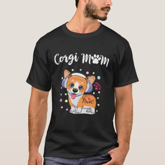 29 Corgi-Mama Corgi T-Shirt (Vorderseite)