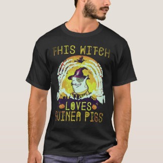 29 Diese Hexe liebt Meerschweinchen Halloween T-Shirt