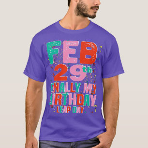 29.feb endlich mein Geburtstag Leap Day T-Shirt