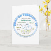 29. Februar - Pisces Karte (Gelbe Blume)