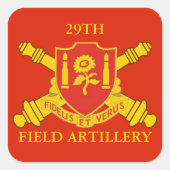 29. FELDKRÄFTE QUADRATISCHER AUFKLEBER (Vorderseite)