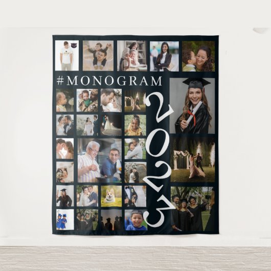 29 Foto-Familie oder Collage Tapestry Wandteppich (Vorderseite)