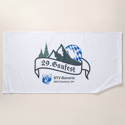 29. Gaufest Beach Handtuch (Vorderseite)
