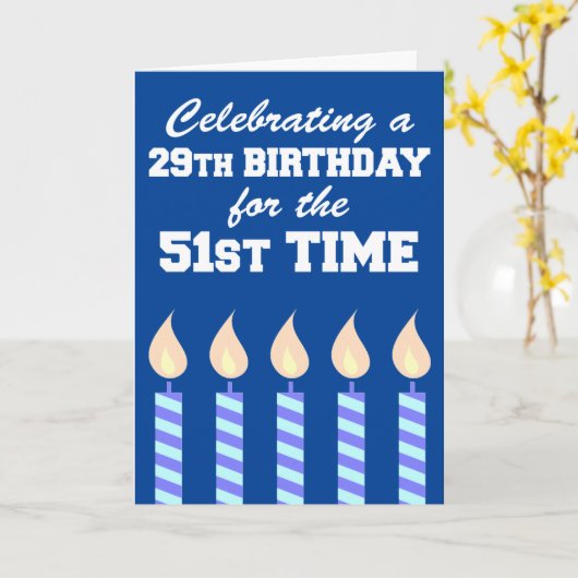 29. Geburtstag, 51. Karte (Gelbe Blume)