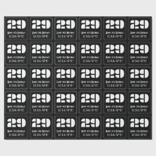29. Geburtstag: Art Deco inspiriertes Aussehen "29 Geschenkpapier