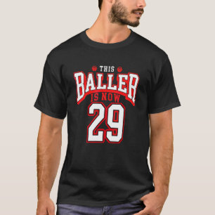 29. Geburtstag Basketball 29 Jahre alter Tag T-Shirt