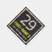 29. Geburtstag: Blumennummer, Individuelle Name, B Serviette (Ecke)