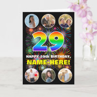29. Geburtstag: Fun Rainbow #, Individuelle Name &