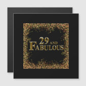 29. Geburtstag Magnetkarte (Vorne/Hinten)