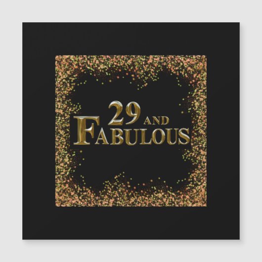 29. Geburtstag Magnetkarte (Vorderseite)