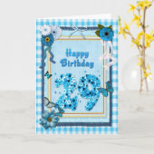 29. Geburtstag mit Scrapbook-Effekt Karte (Gelbe Blume)