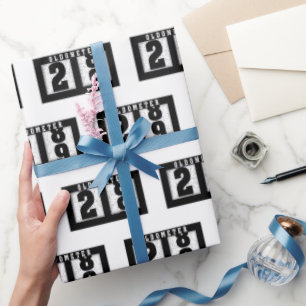29. Geburtstag Odometer Geschenkpapier