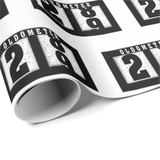 29. Geburtstag Odometer Geschenkpapier (Rolleneckpunkt)